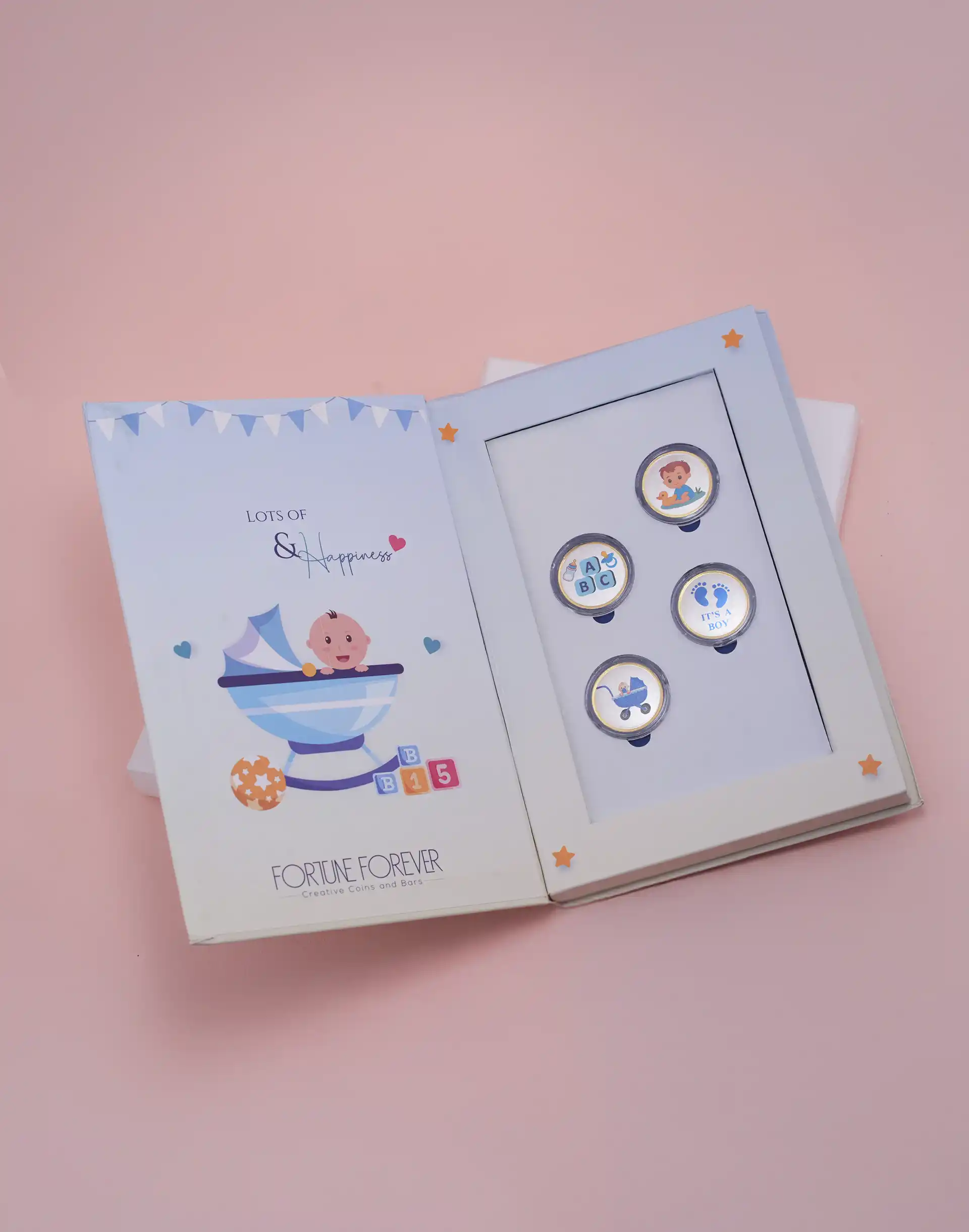 Little Prince Baby Boy Silver Coin Gift Set 4 Coin Edition