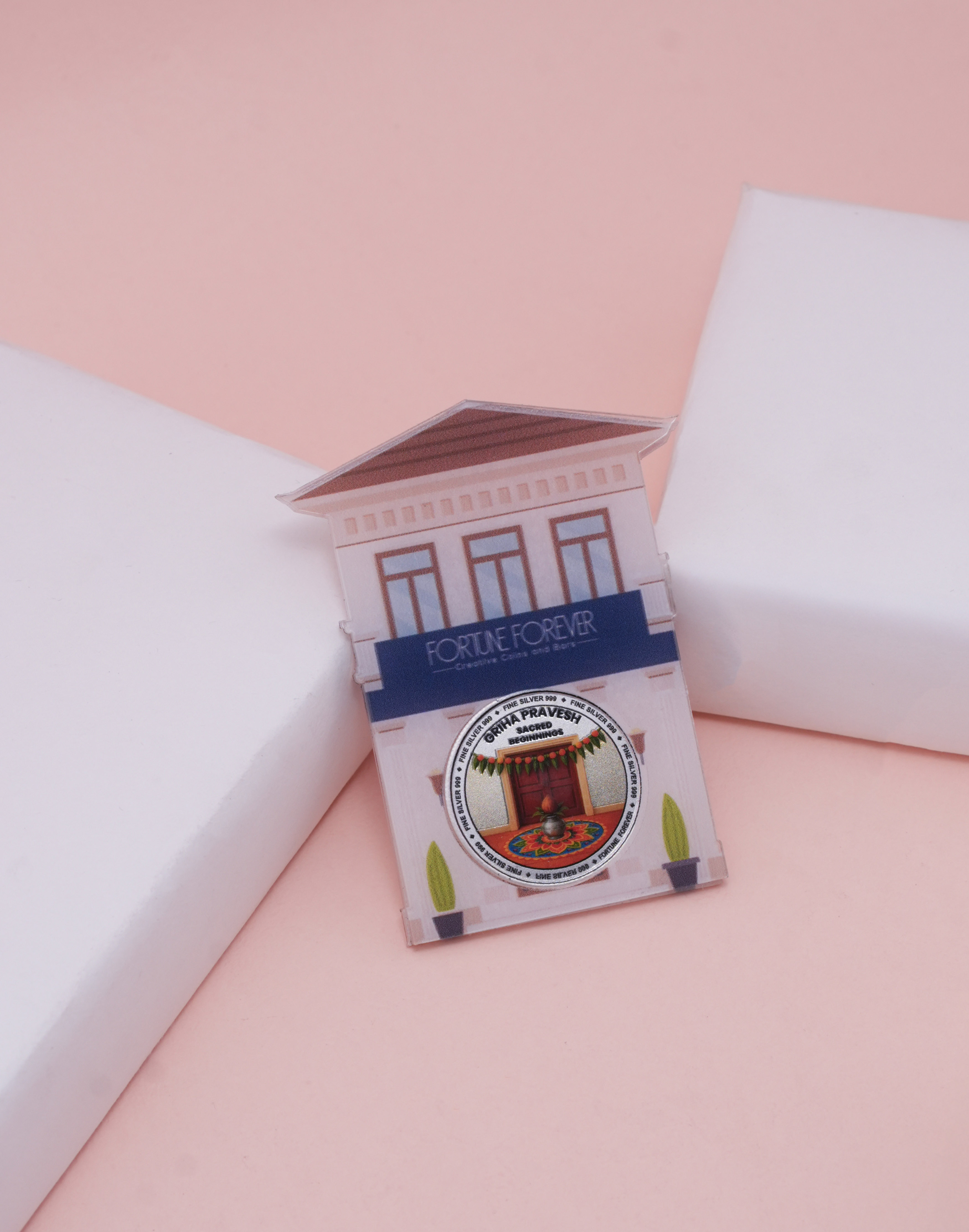 Griha Pravesh Silver Coin Gift