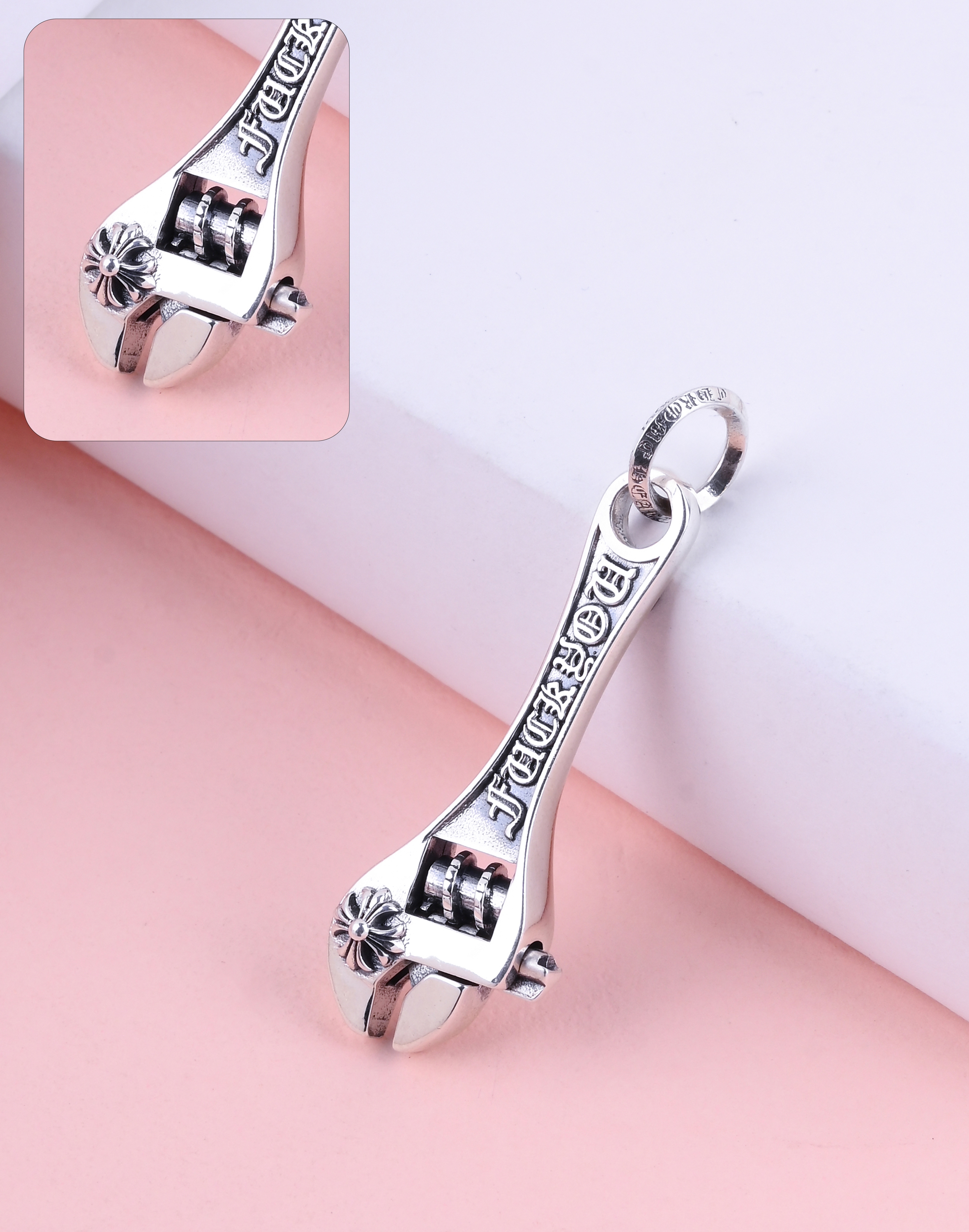 92.5 Sterling Wrench Pendant