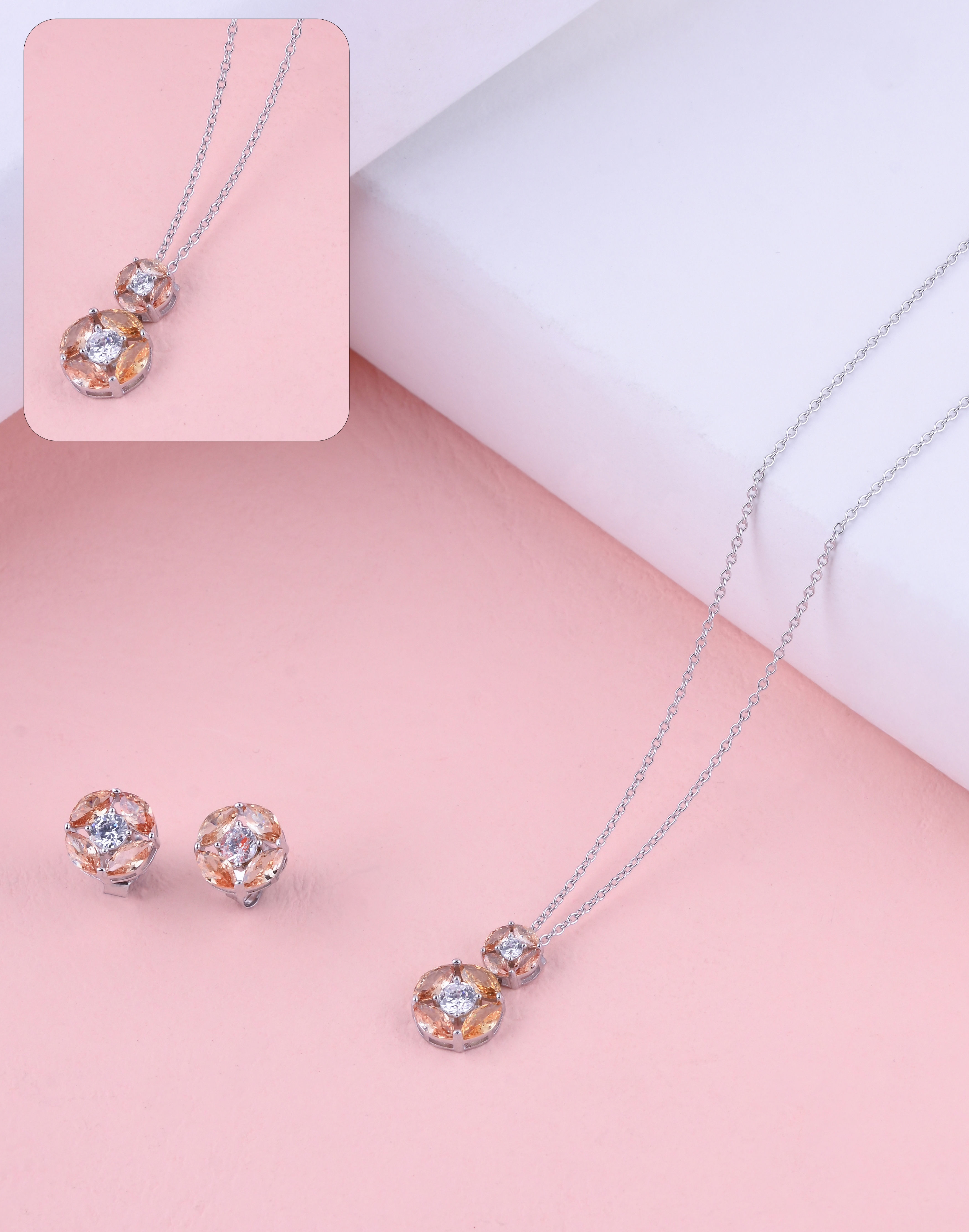 92.5 Sterling Golden Bloom Spark Dokiya Set