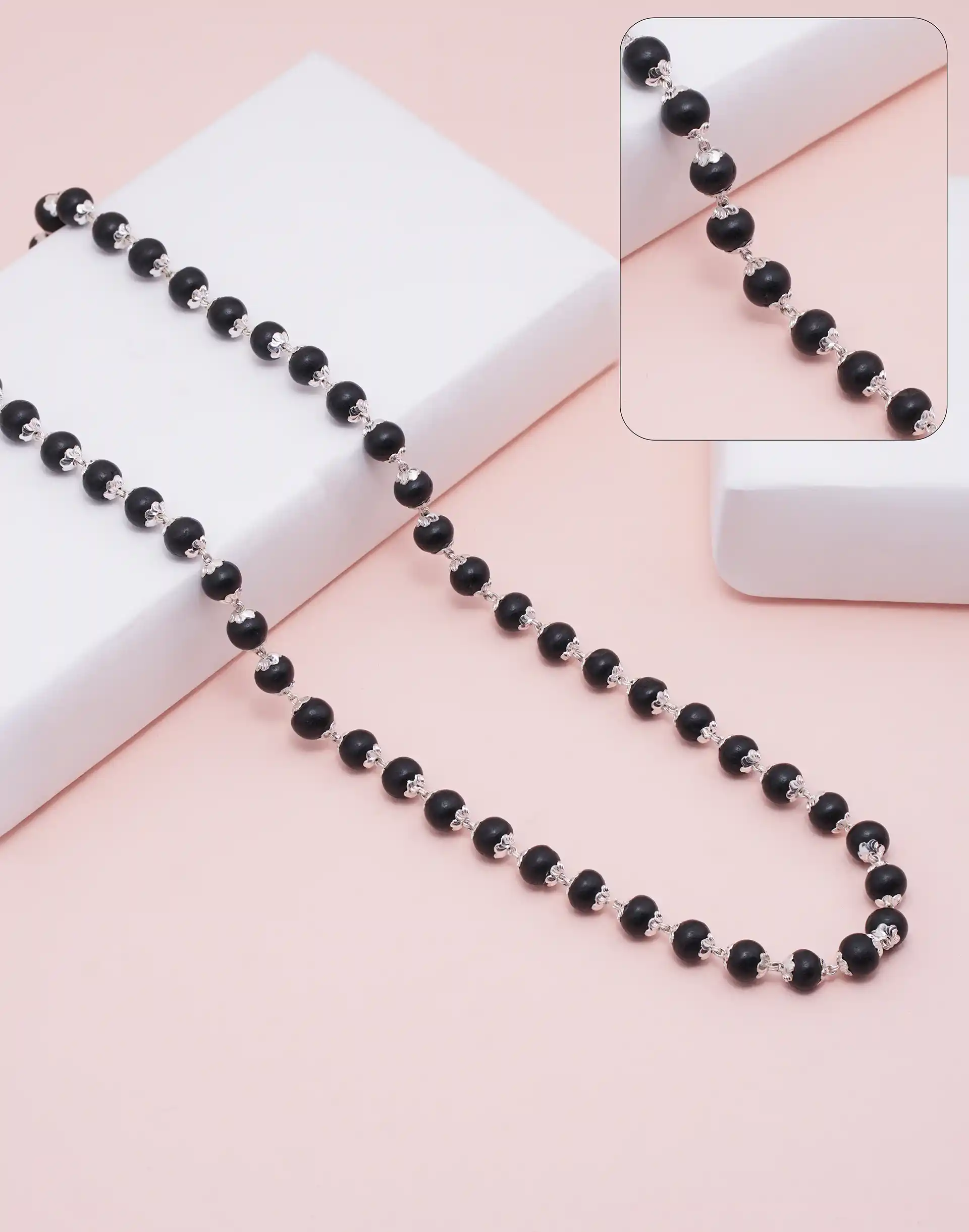 KARUNGALI MALA 925 C CUT TOPRI 6-7 MM