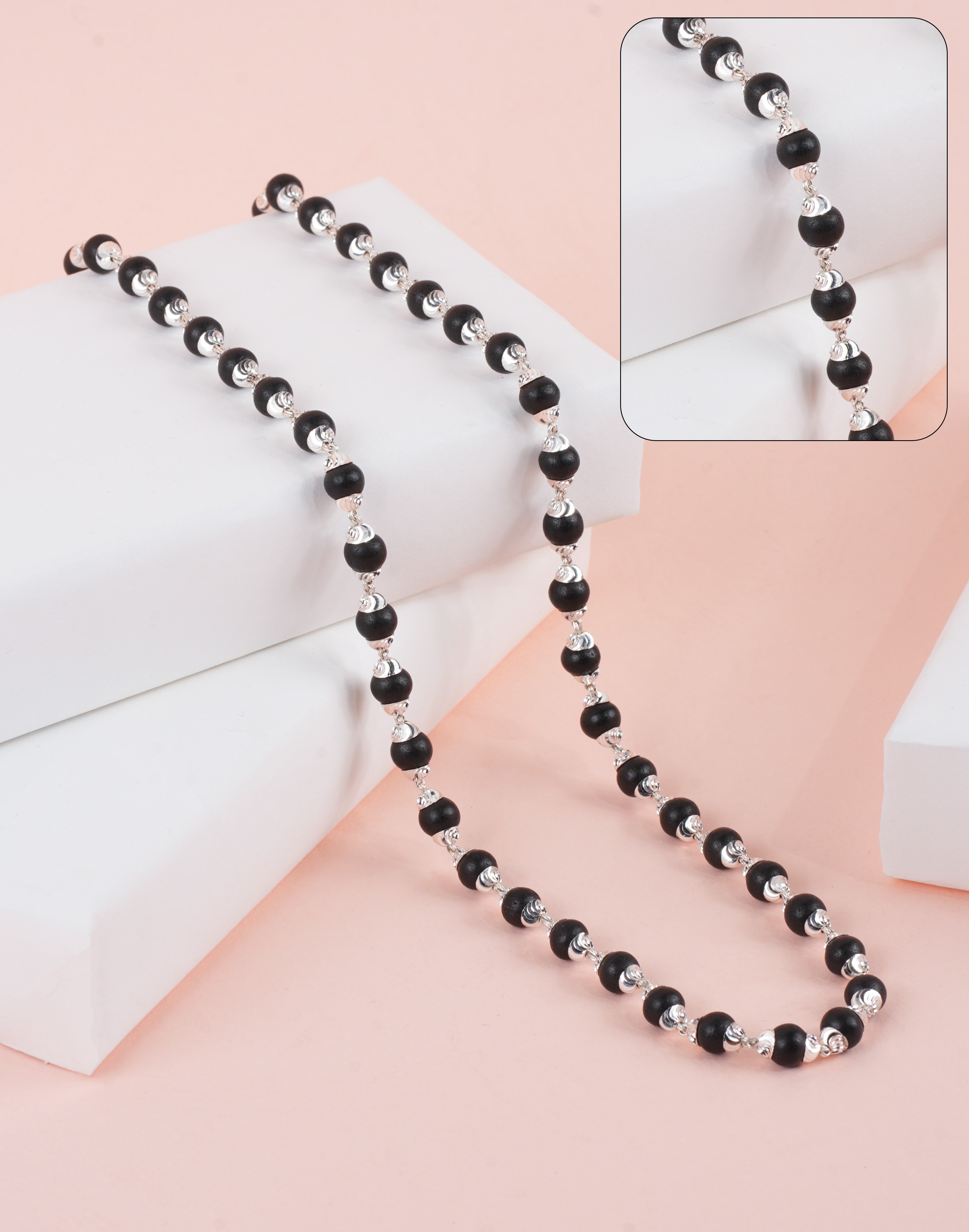 KARUNGALI MALA 925 C CUT CAP TOPRI MALA 925 7-8 MM