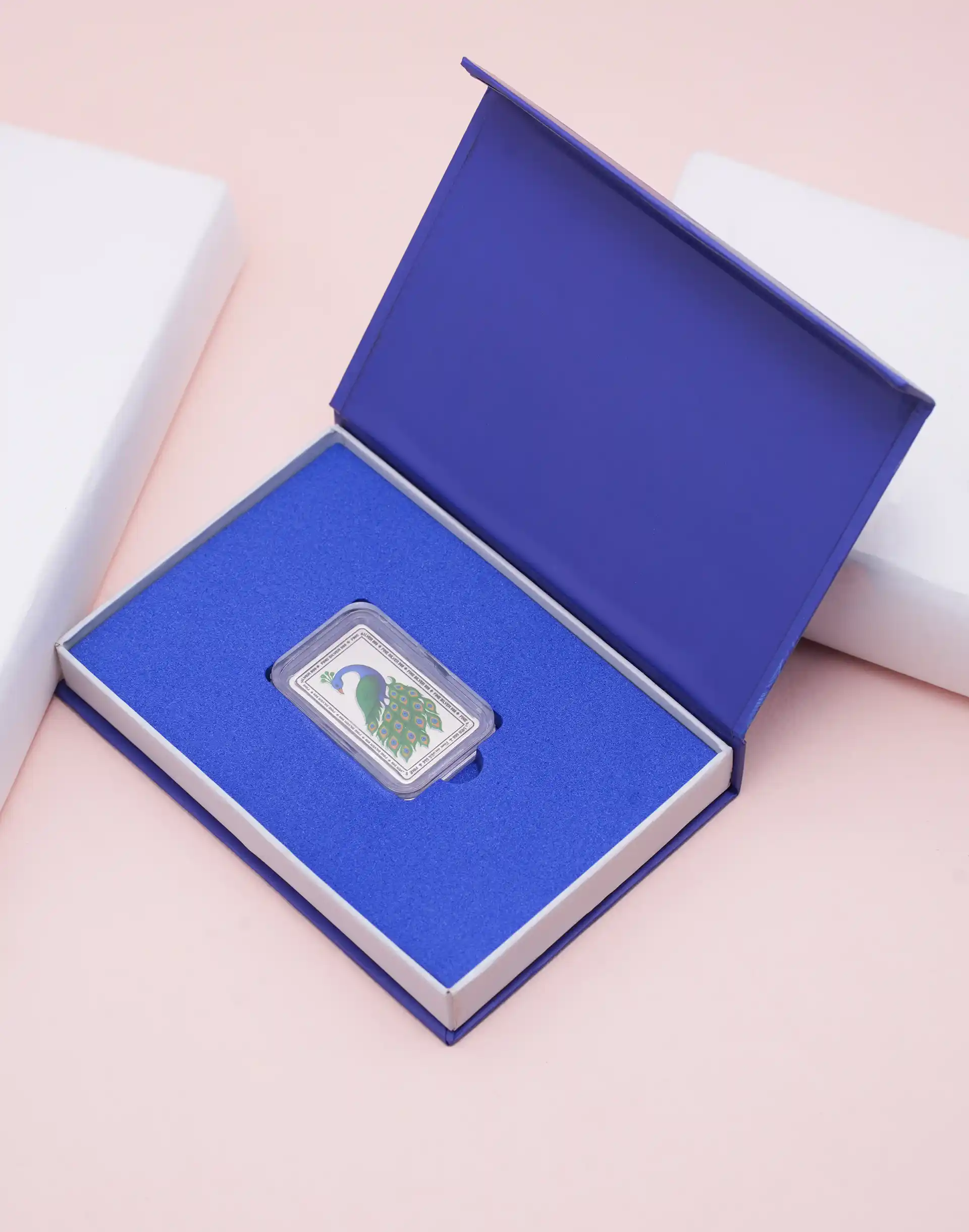Royal Peacock Silver Coin Gift Box