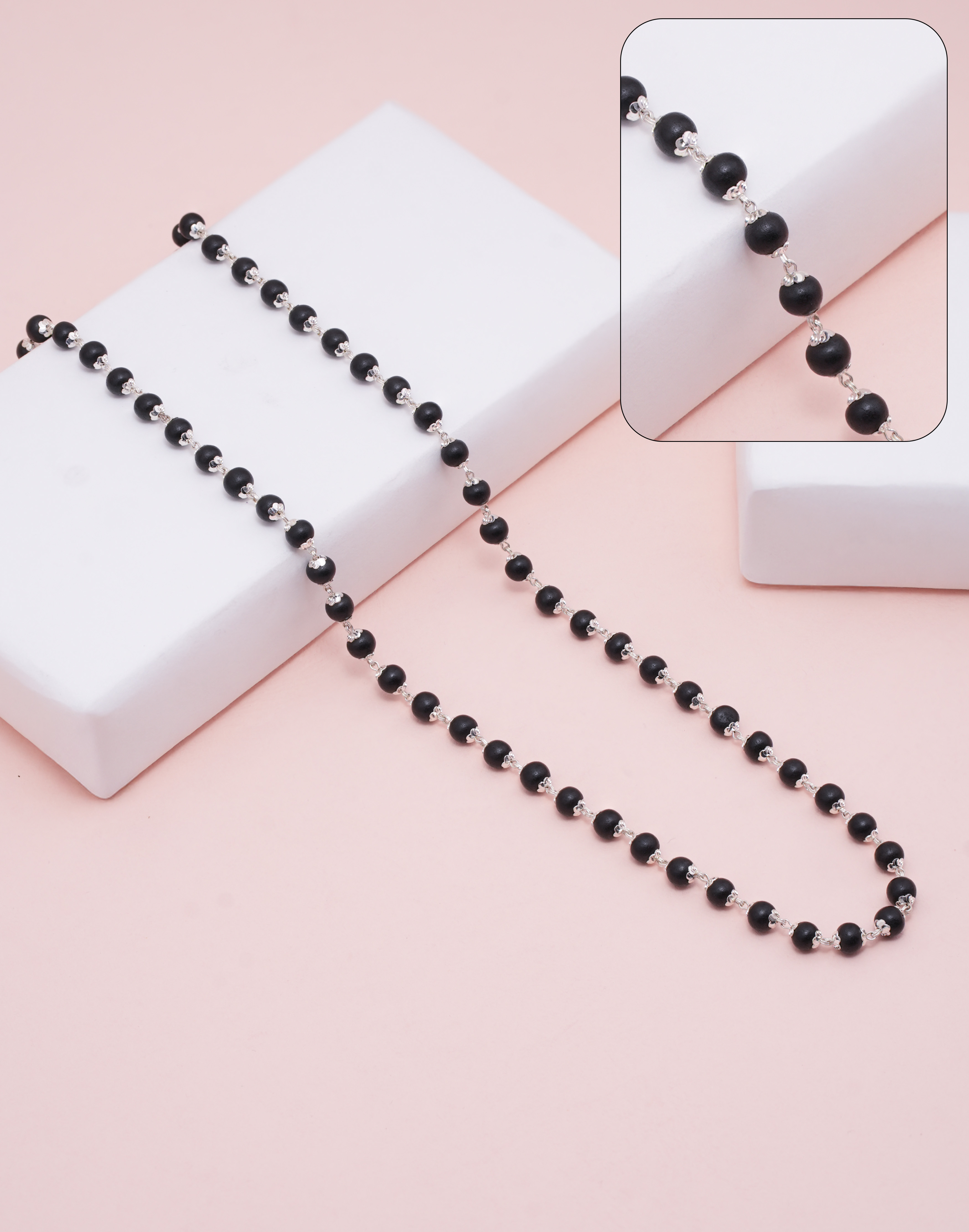 KARUNGALI MALA 925 C CUT TOPRI (6-7 MM)